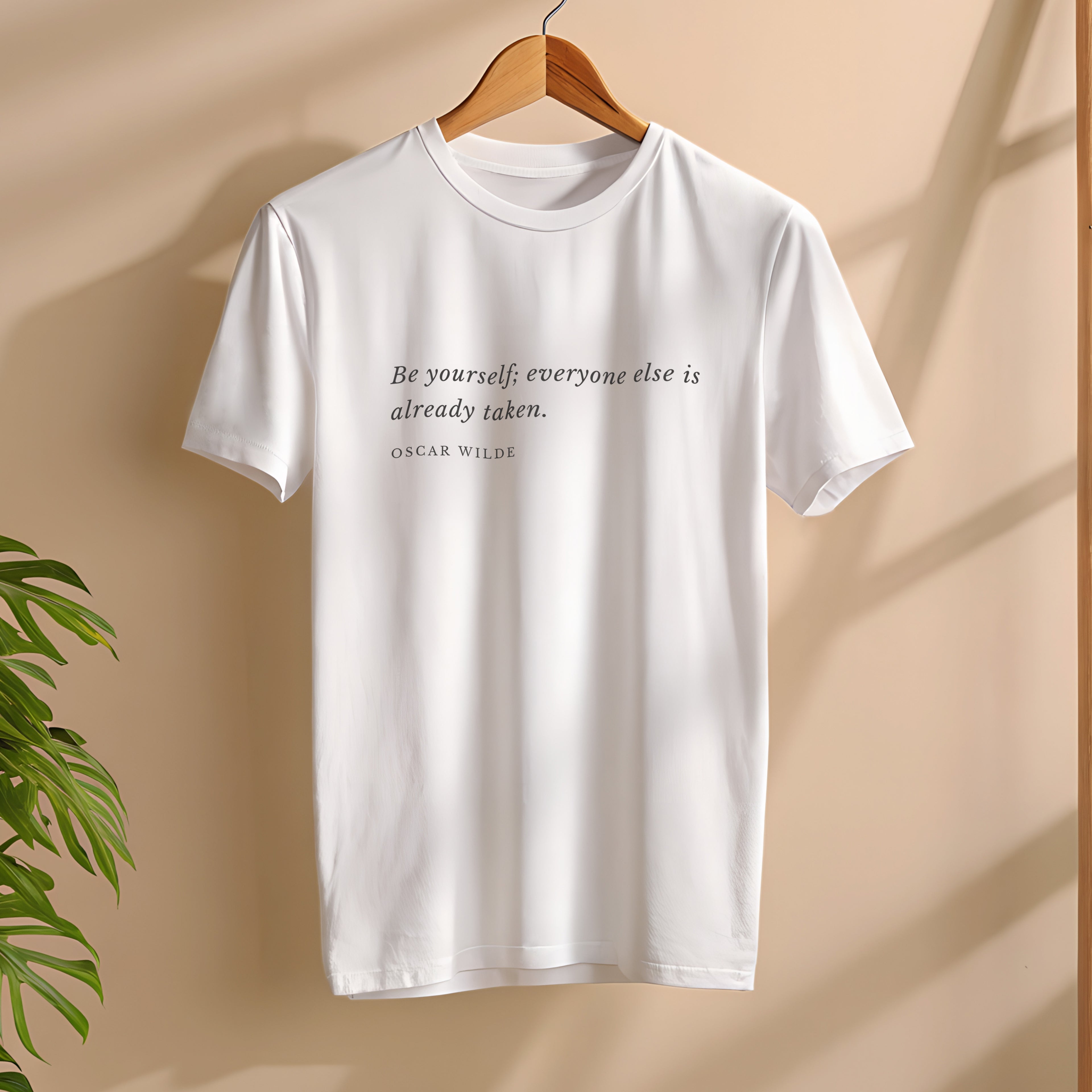 Oscar Wilde Quote T-shirt | "Be Yourself; Everyone Else is Already Taken." | Premium Unisex Crewneck