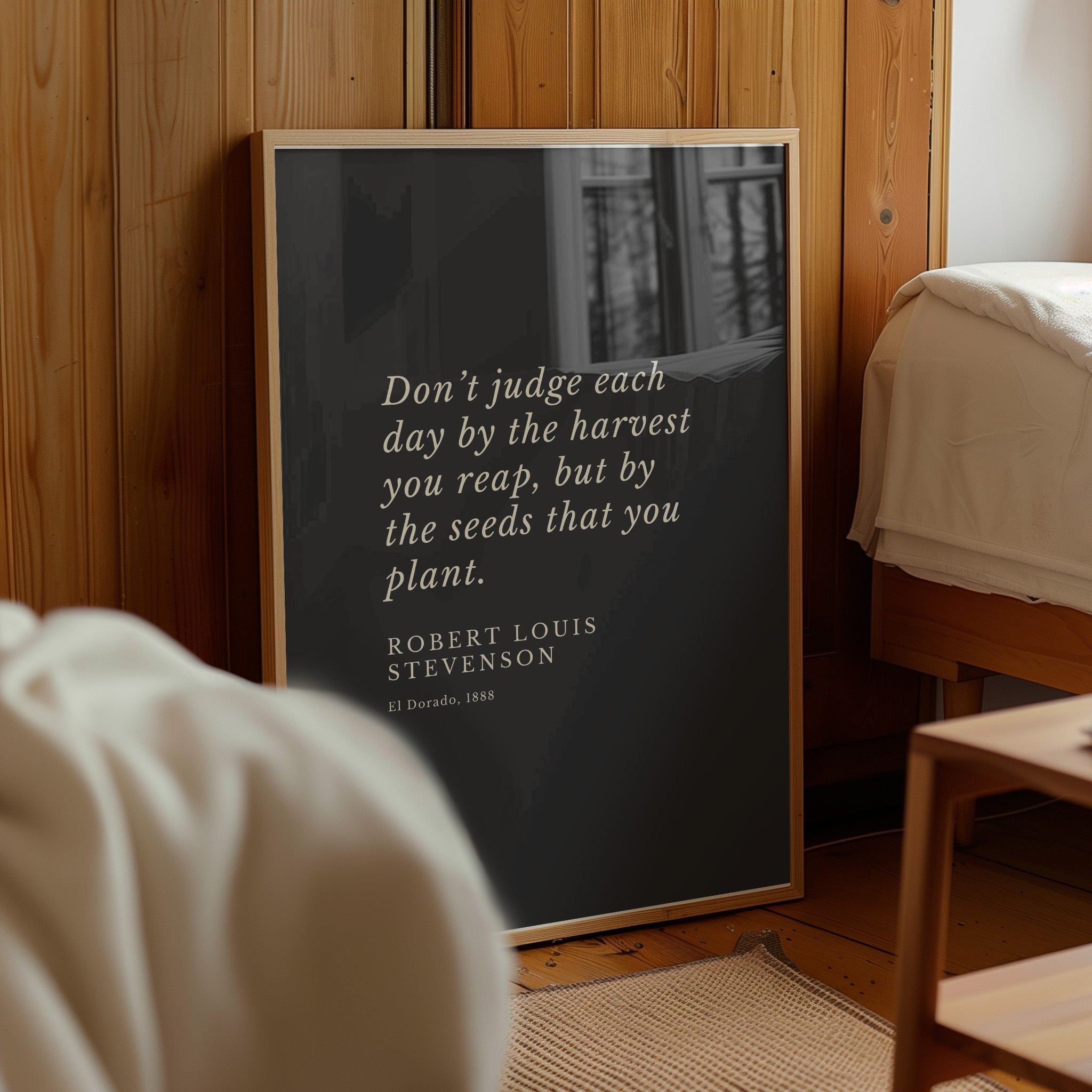 Robert Louis Stevenson Quote Matte Poster | Daily Motivation Wall Art in A2 (42 x 59.4 cm)
